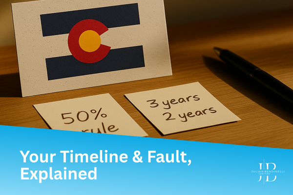 Colorado Injury Deadlines & the 50% Rule